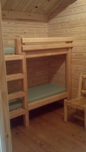 Bunks in Cabin at American Legion State Forest, May 2014