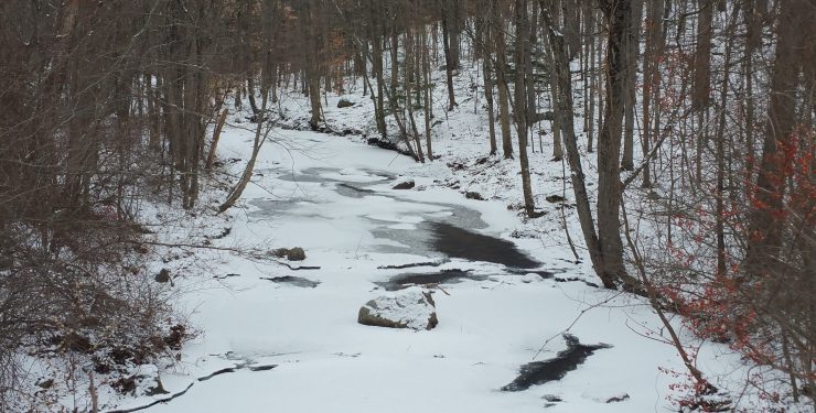 Frozen stream, winter 2017, finfollower.com