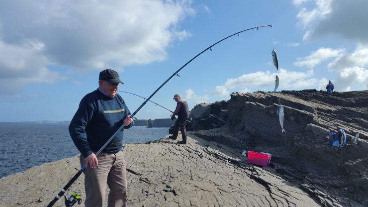 Kilkee, Kilkee Cliffs, Ireland, County Clare, fishing, mackerel