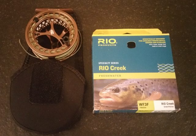 Sage Click Fly Reel, RIO Creek Line, small stream fly fishing, finfollower