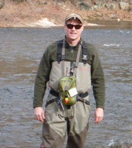 Redington waders and Fishpond Westwater chest pack on Farmington River, March 2013