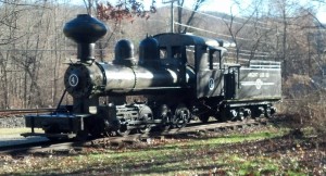 Train at museum located near Kent, CT