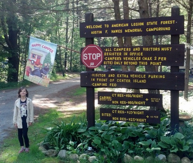 Happy Camper at American Legion State Forest, June 2014