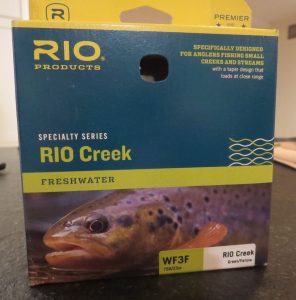 RIO fly line, 3 wt line, WF3F, freshwater fly line, small stream